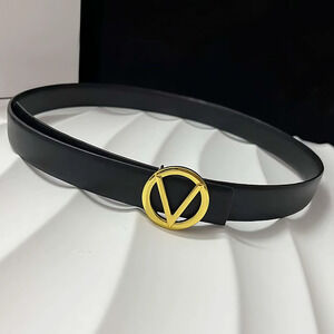 Faux Leather Reversible V Belt - White, Black, Red, Brown and Tan